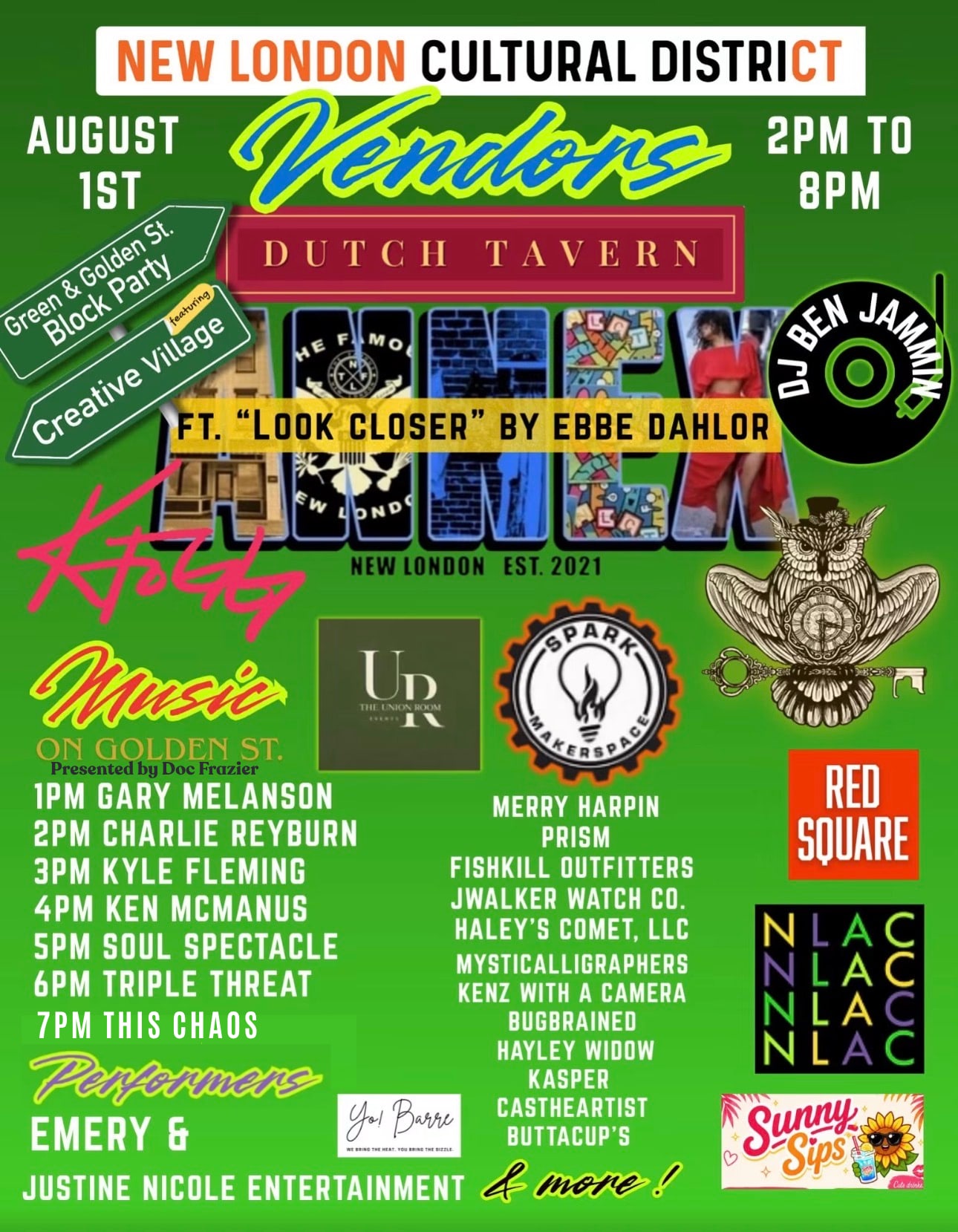 Block Party on Green & Golden Street - Vendors, Art, Music & More