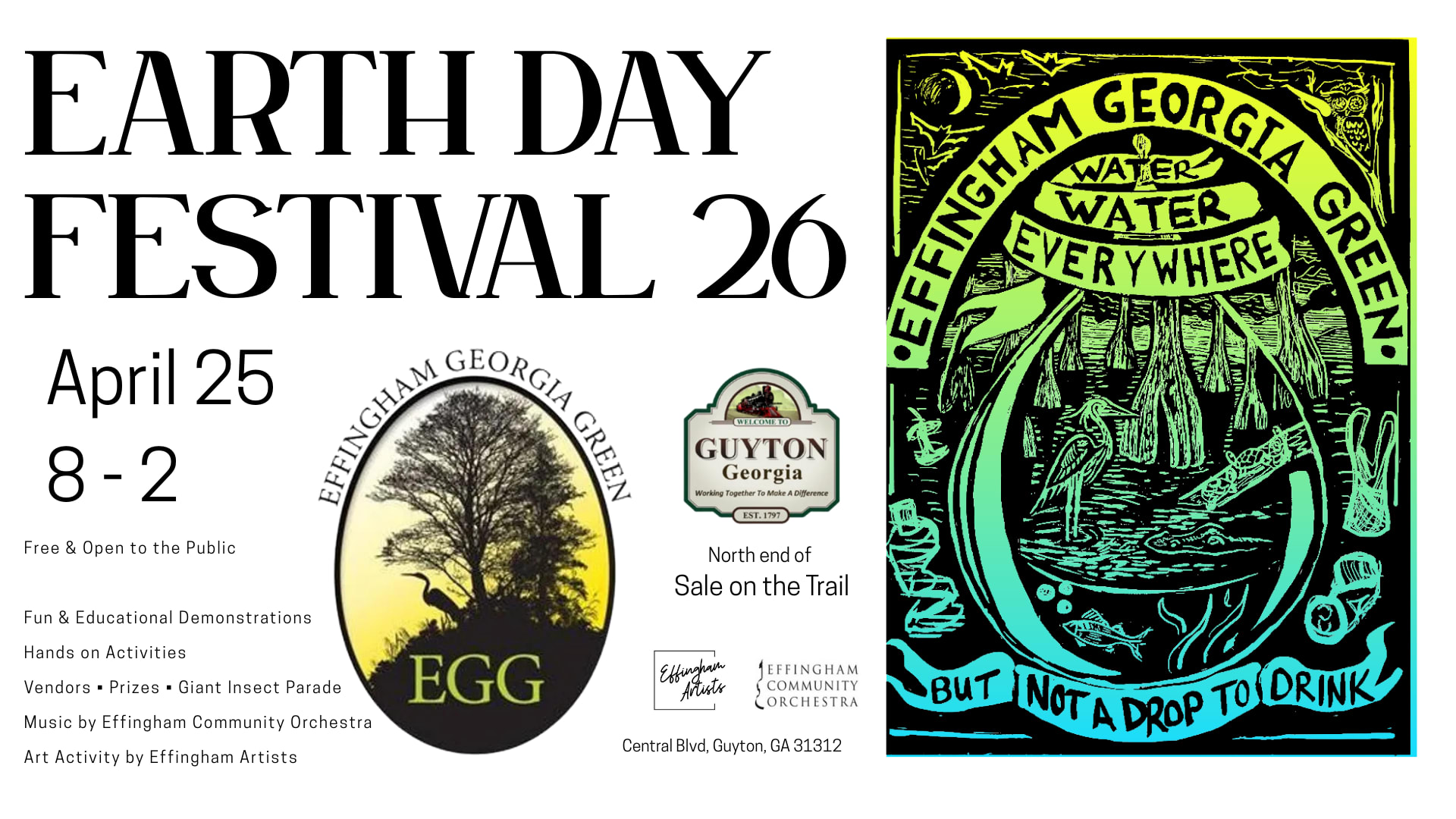 Earth Day Festival 2026. "Water, Water Everywhere & Not a Drop to Drink"
