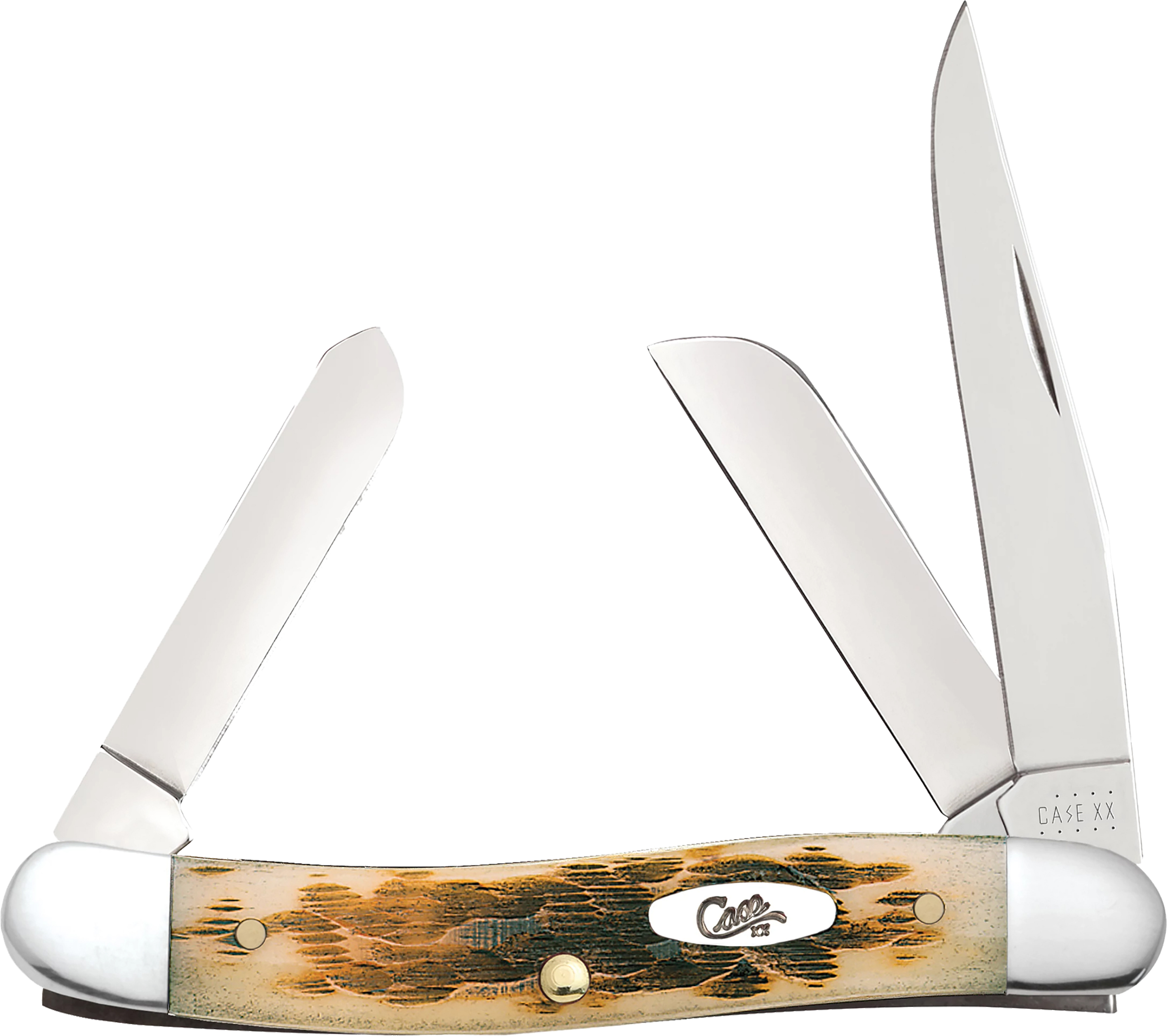 Case 00042 Stockman Medium 2.57”/1.88”/1.71” Folding Clip...