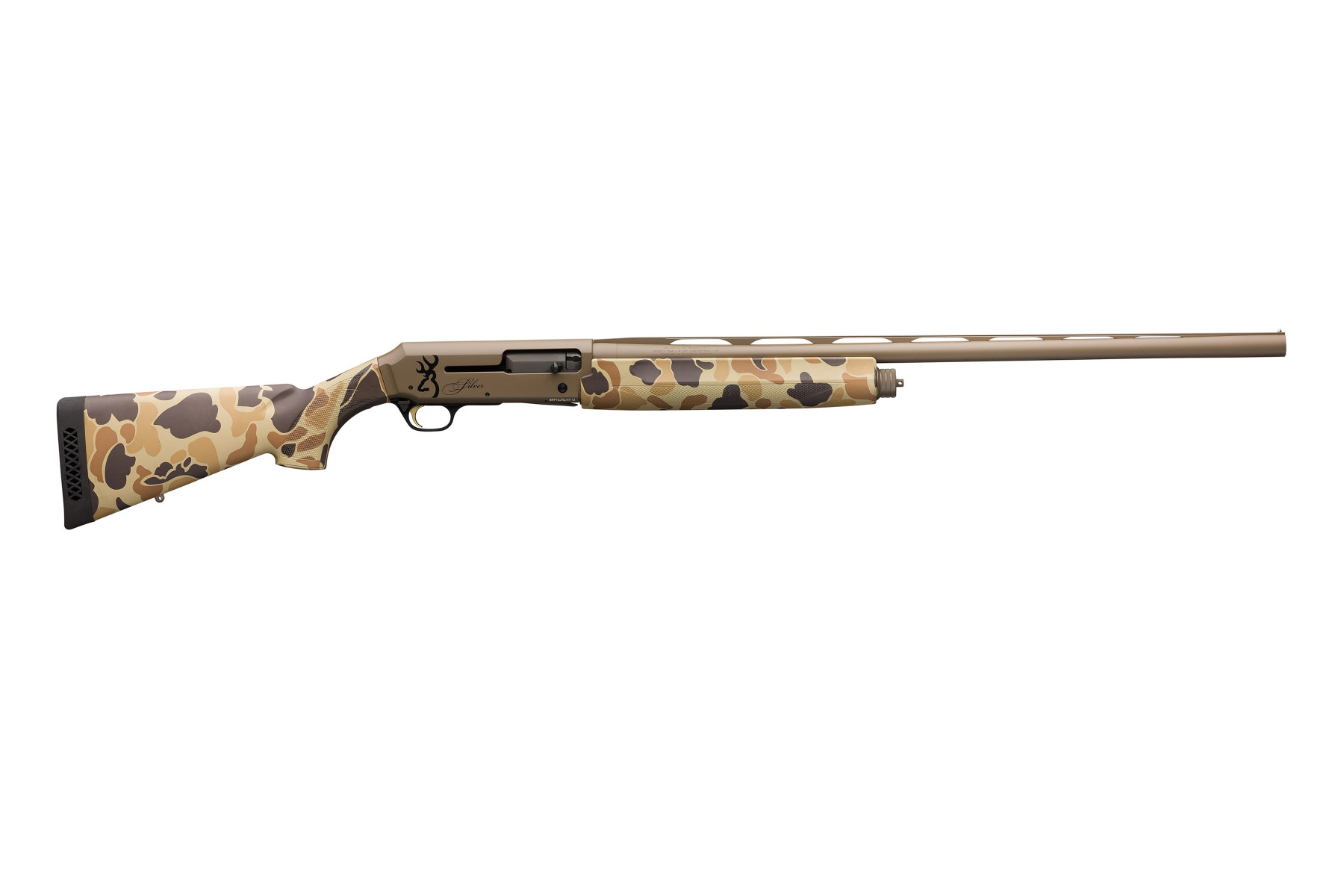 Browning Silver Field 12 Gauge 26 in Barrel Flat Dark Earth 4+1 Semi-Auto - Browning - 12 Gauge