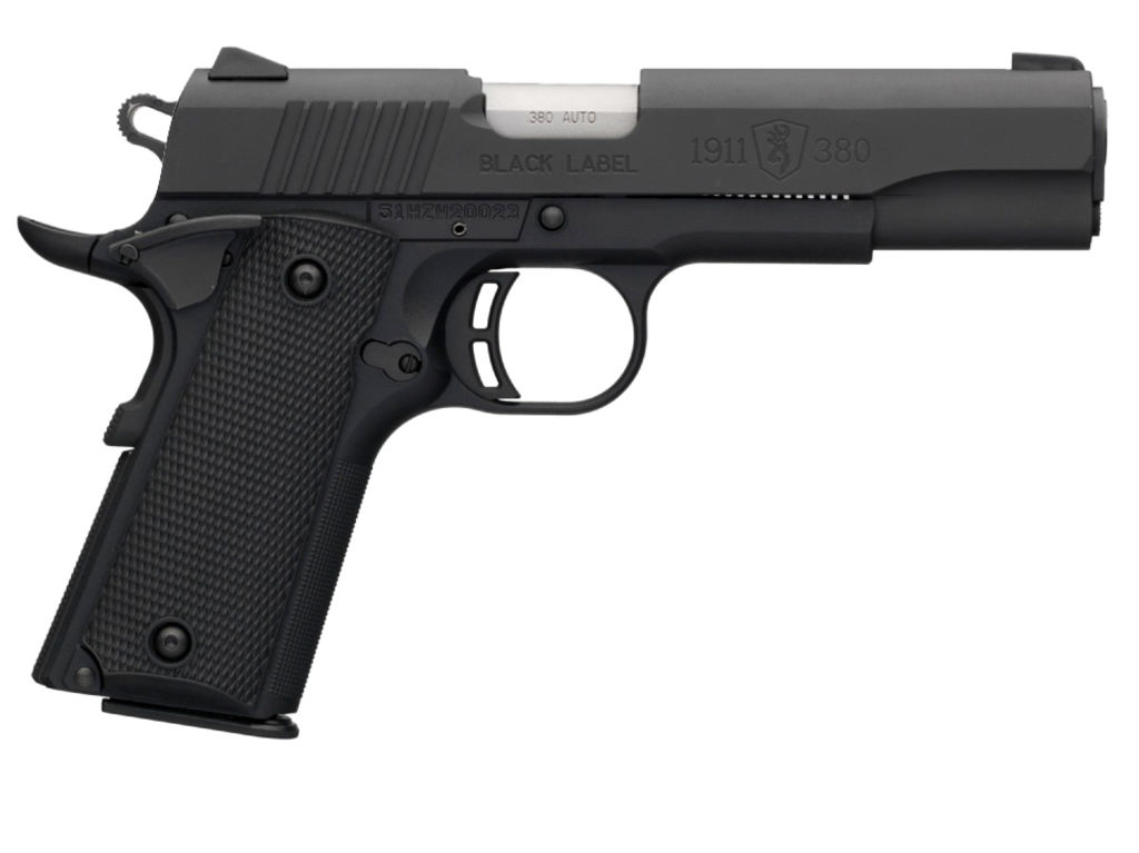 Browning 051904492 1911-380 Black Label Full Size Frame 380 ACP 8+1...