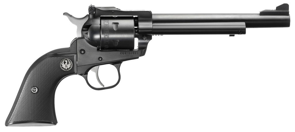 Ruger 0661 Single-Six Handgun, 17 HMR, 6.50" Barrel, 6-Round, Blued Alloy Steel, Black Checkered Rubber Grip