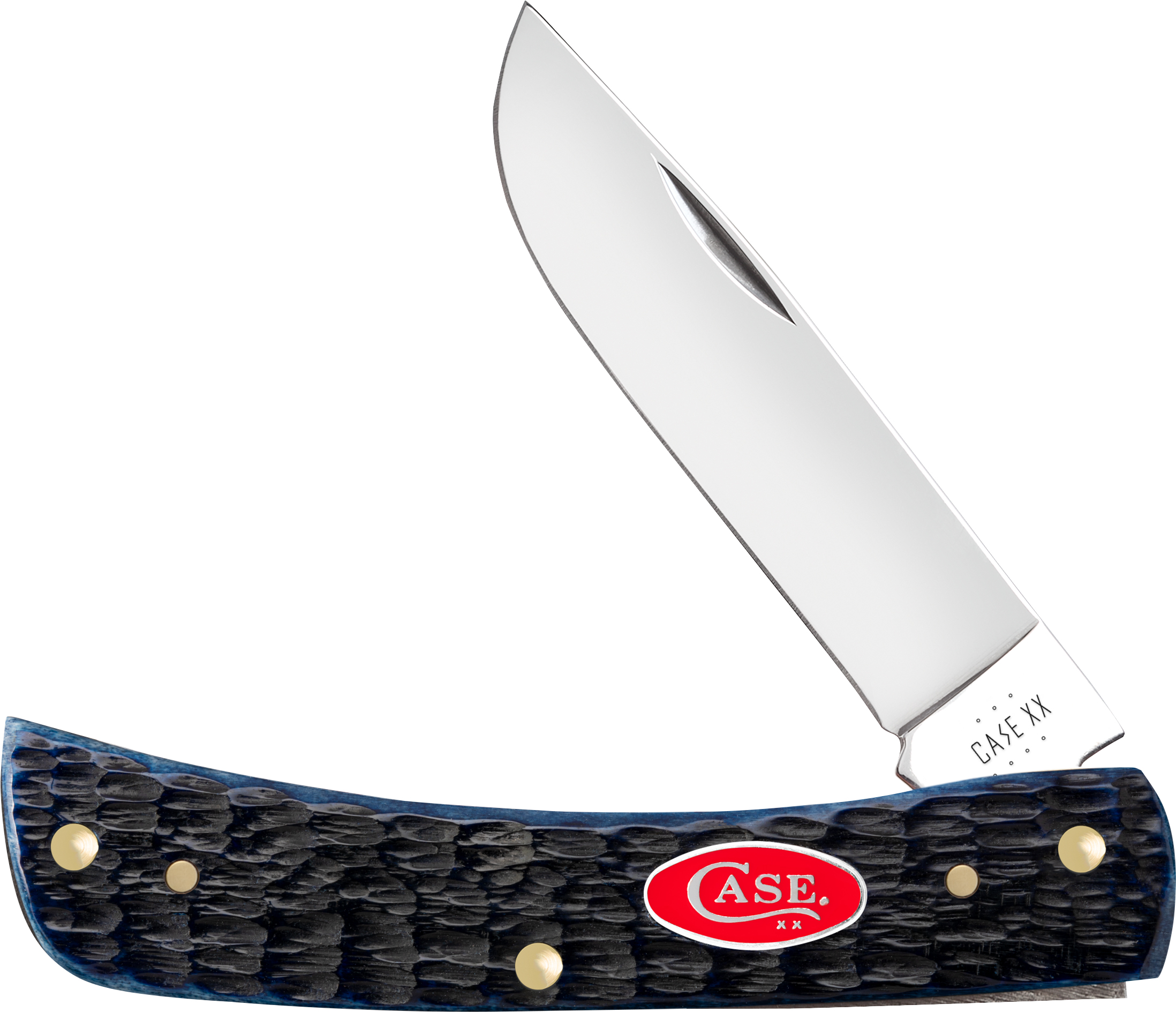 CASE KNIVES NAVY BLUE BONE ROGERS JIG SOD BUSTER JR