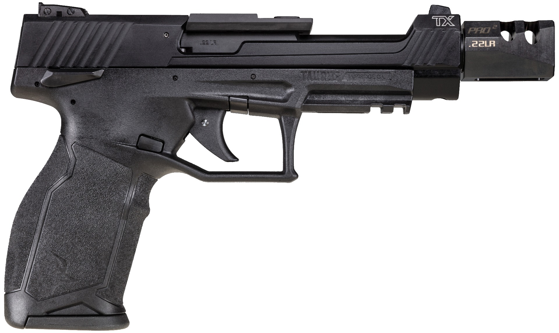 Taurus TX22 Competition SCR 5.4" 16rd 22lr Black Pistol with Optics Mount, Adjustable Sights, and Suppressor Adapter Collar