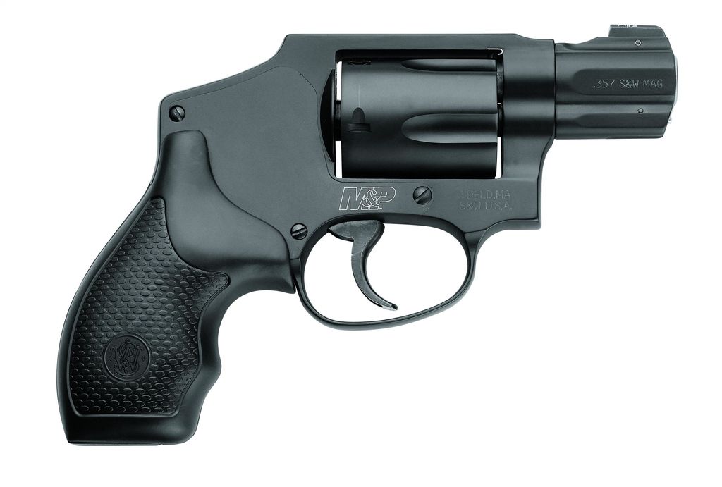 Smith & Wesson 103072 M&P 340 357 Mag Or 38 S&W Spl +P 1.88" Black Barrel, 5rd Black PVD Cylinder Black Scandium Alloy J-Frame, XS Sights 24/7 Tritium Night Front Sight