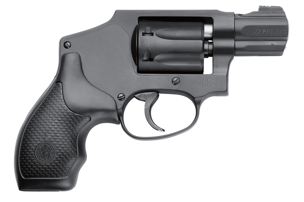 Smith & Wesson 103351 Model 351 Classic 22 WMR 1.88" Black Stainless Steel Barrel, 7rd Black Aluminum Cylinder & J-Frame, Internal Hammer, XS Sights White Dot Front Sight