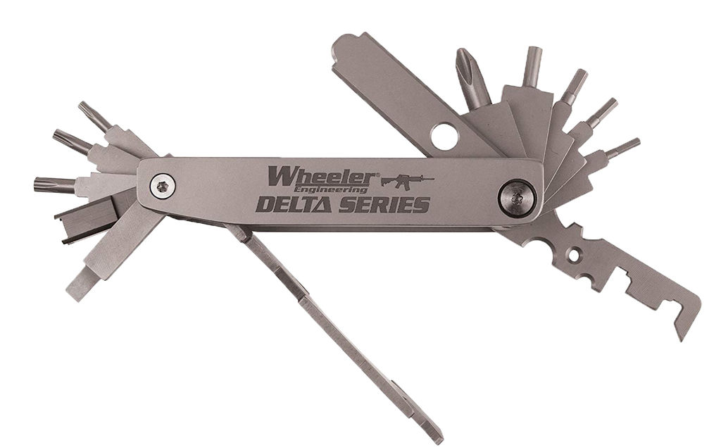 Wheeler Delta Series Compact Multi-Tool, Stainless Steel, Satin Finish, AR Platform, Includes Nylon Belt Sheath