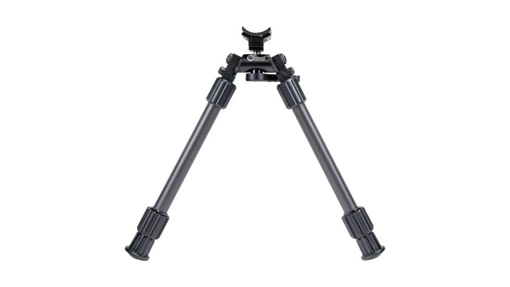 Caldwell Accumax 1092516 Bipod, Carbon Fiber, Gray, 9-13 Inch Leg Length, 360 Degree Panning, Twist-Lock Adjustment