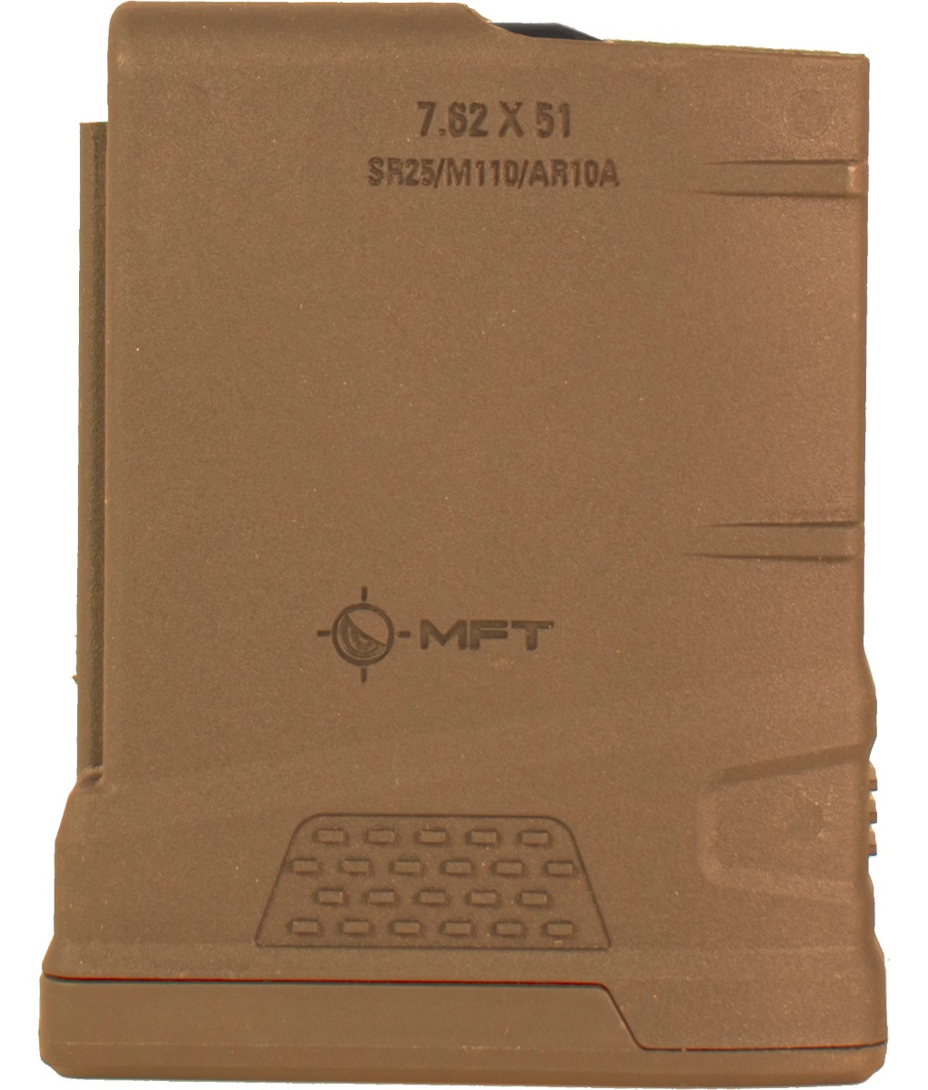 Mission First Tactical 10EXD762X51-SDE AR10/SR25 10RD Mag Scorched Earth