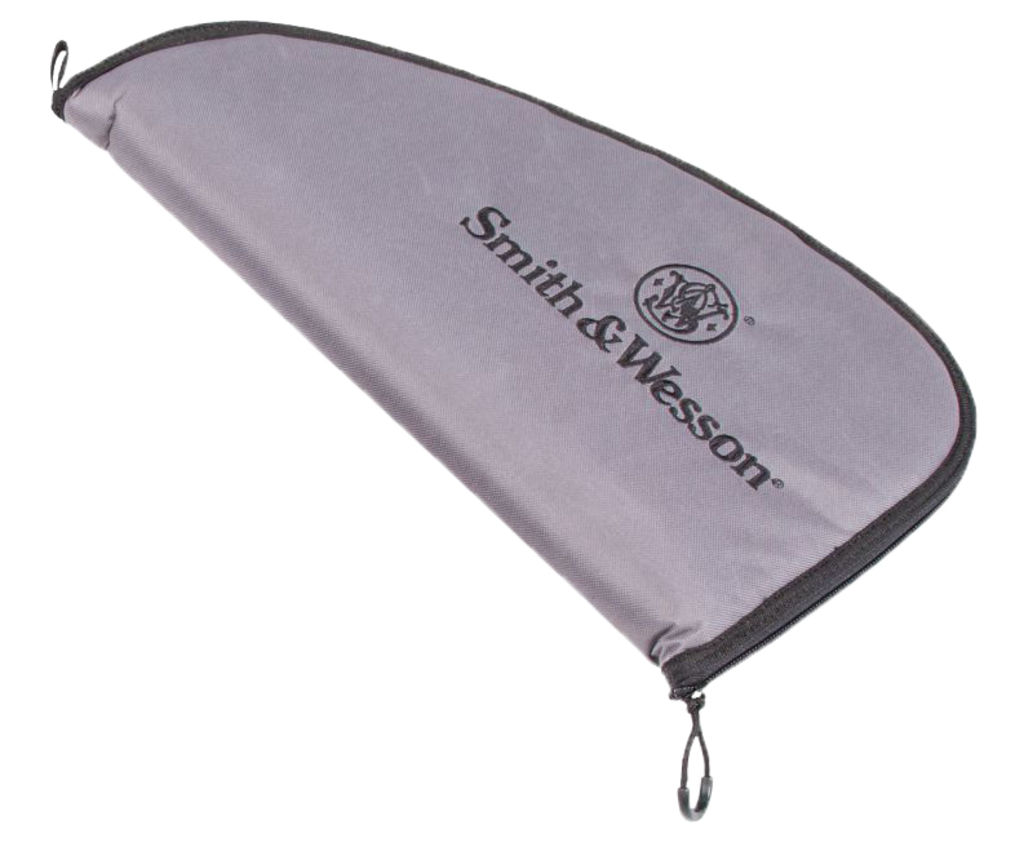 Smith & Wesson M&P 110020 Large Defender Handgun Case, Gray/Black Nylon, 16x9x1.5in, Padded, Zipper Access