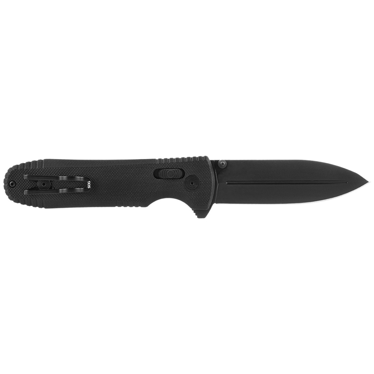 SOG SOG12610157 Pentagon XR 3.6" Spear Point Blade G10 Handle Black TiNi