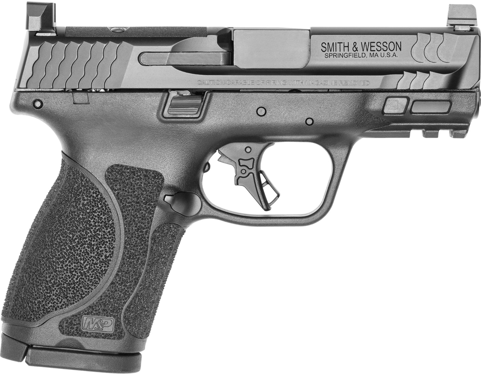 S&W 9MM LUGER 15+1 3.6 Matte Black Armornite Stainless Steel Slide 
