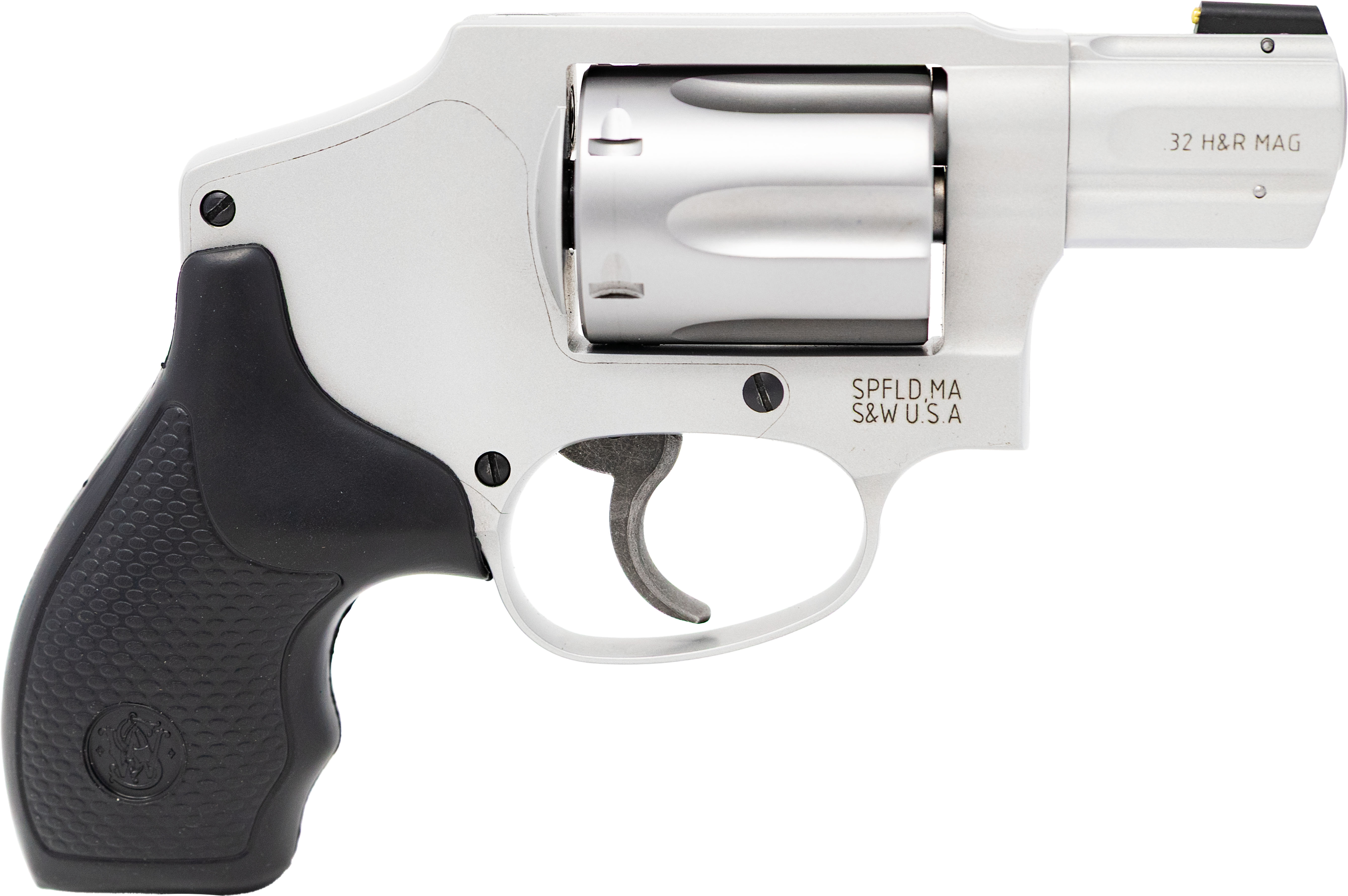 SMITH & WESSON INC M432 632 32 H&R MAG Round Butt/ Internal Hammer/ Brass Bead Front Sight 6 1.88 Matte Silver