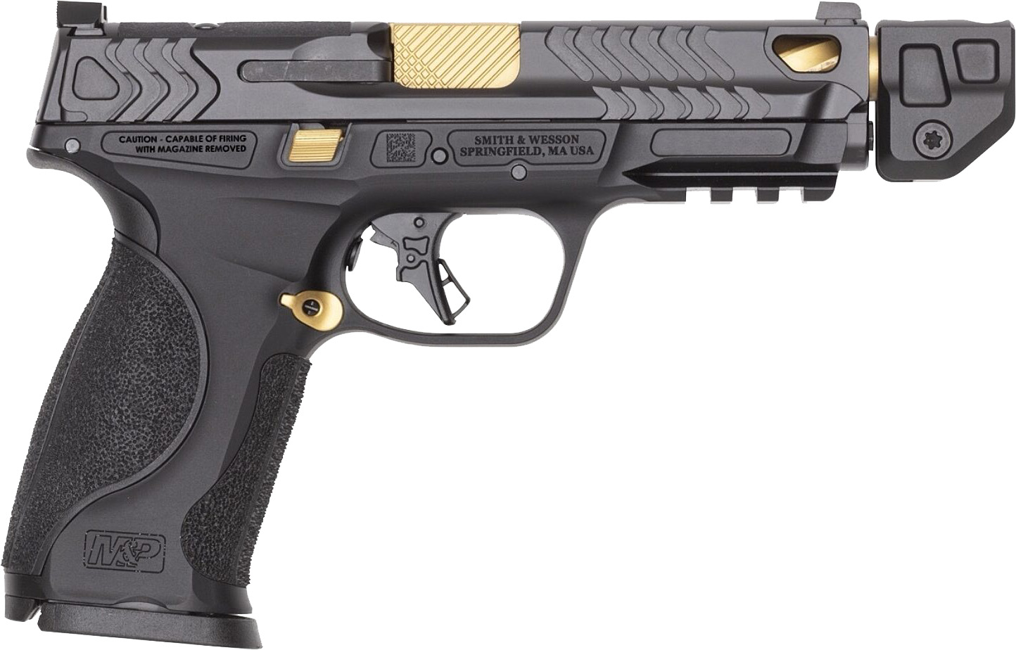 SMITH & WESSON INC 9MM LUGER 17+1 & 213+1 4.869 Tungsten Gray Stainless Steel Slide 