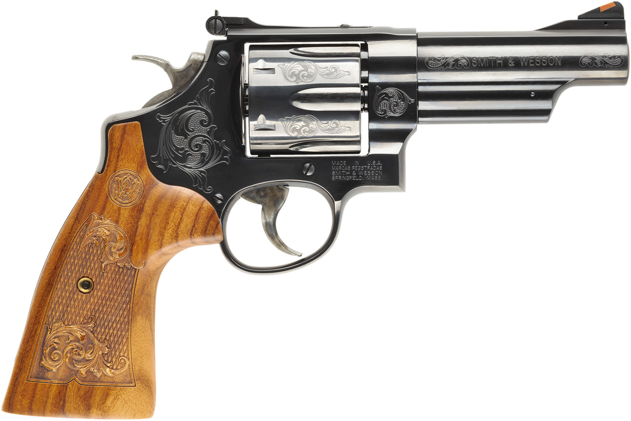 Smith & Wesson Model 29 .44 Mag 4 in Blued Engraved 6rd SA/DA Revolver