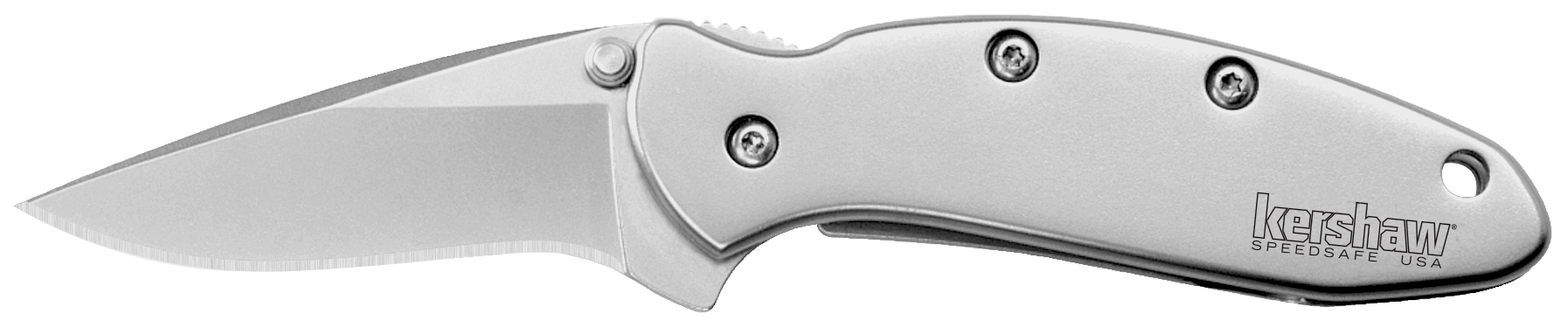 Kershaw Ken Onion Chive Folding Knife 1-9-10" Drop Point Blade Silver