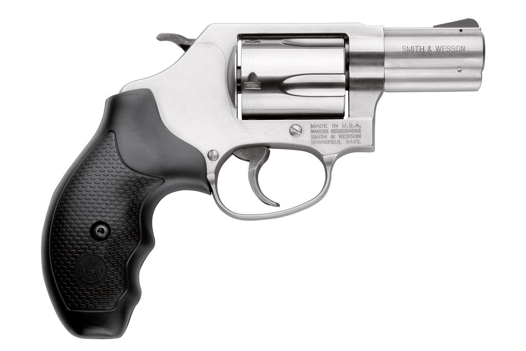 Smith & Wesson 162420 Model 60 Stainless Steel Revolver, 357 Mag or 38 S&W Spl +P, 2.12" Barrel, 5rd Cylinder, Satin Finish, J-Frame, Exposed Hammer - Smith & Wesson - 357 Magnum | 38 Special