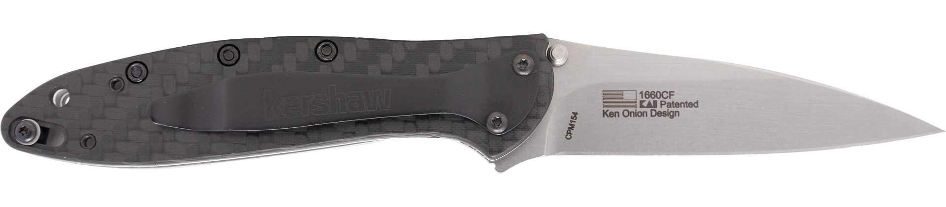 Kershaw Leek Folding Knife 3-Inch Blade Carbon Fiber/Stoash Md: 1660CF