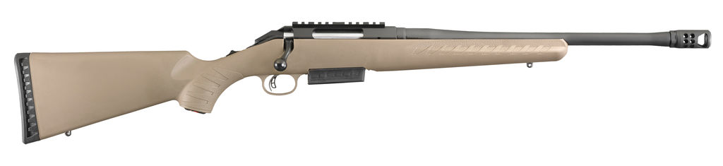 Ruger American Ranch Rifle 450 Bushmaster 16.12 in Matte Black FDE 3 Round