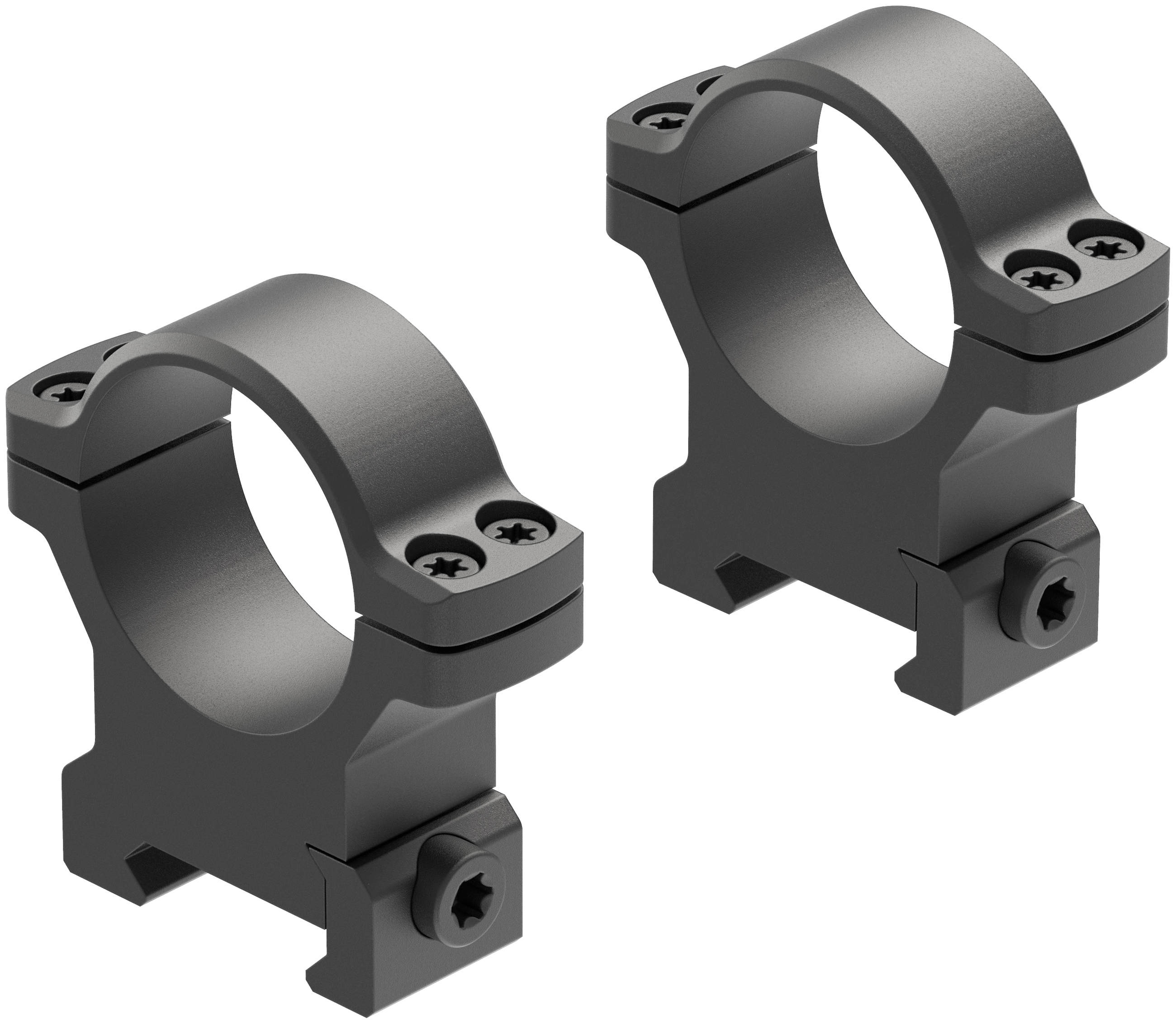 Leupold BackCountry 30mm High Cross-Slot Ring Matte Black 7075 T6 Aluminum 175121 - Leupold - 30MM