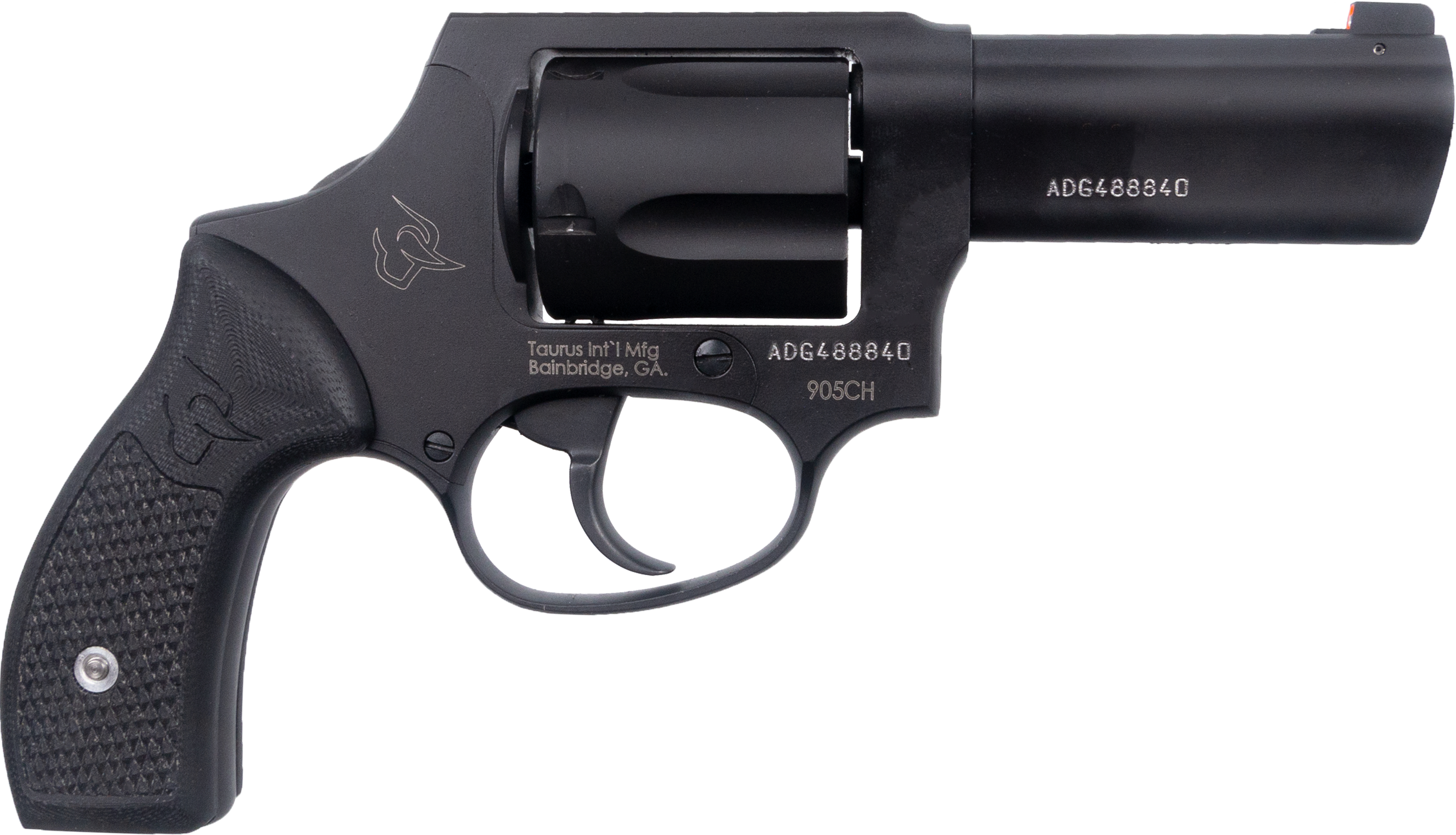 Taurus 905B2 9mm Revolver, 3" Black Graphite, Bobbed Hammer, G10 Grips, Ameriglo Night Sight - Taurus - 9MM