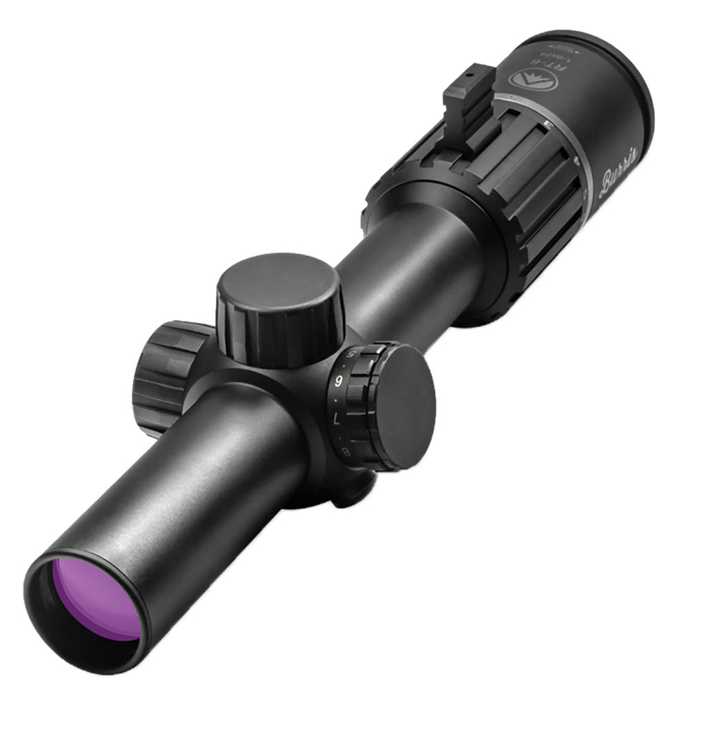 RT-6 6x30mm Ballistic AR Mil Reticle Scope | 600yd Trajectory Compensation | Matte Finish | 10.3in Length | 17.4oz Weight