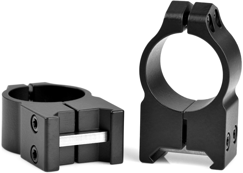 Warne Maxima Vertical PA Scope Rings Matte Black 1 in. High