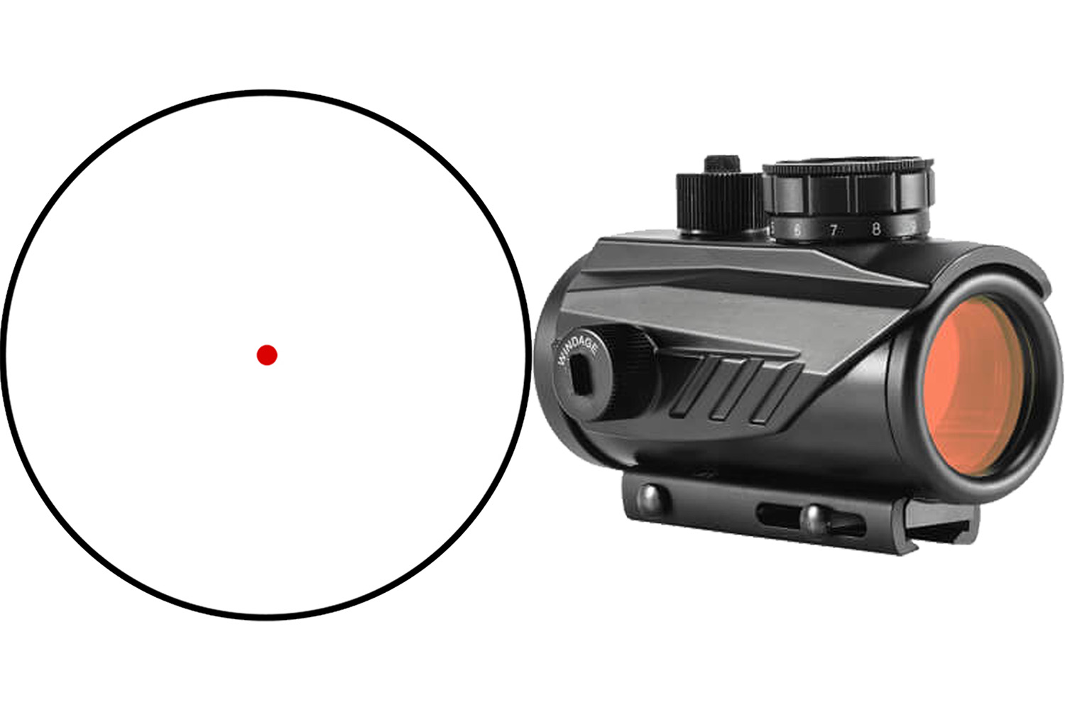 Walther | AXEON AXEON 1XRDS 11 Brightness Settings/ Mounts to Picatinny Rails Anodized Black