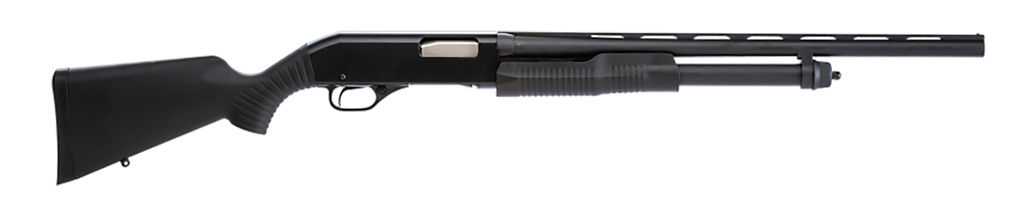 Savage Stevens 320 Field Grade Youth Pump Action Shotgun 20 Gauge 22" Barrel 5 Rounds Bead Sight Black Synthetic Stock Matte Black Finish - SAVAGE ARMS - 20 Gauge