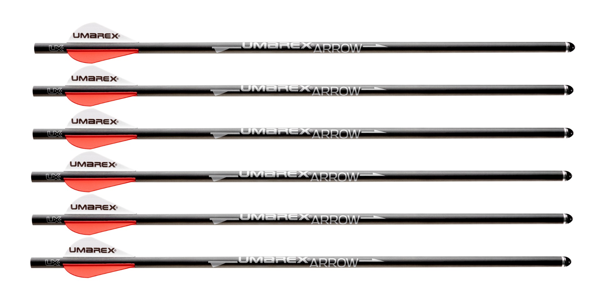 Umarex 2252663 Six-Pack 170 Grain Carbon Fiber Arrows for Air Javelin - Umarex