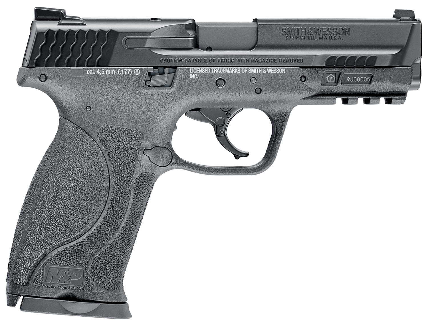  M&P9 M2.0 Smith & Wesson 4.5MM(.177) Co2 18 3.6 Black/ Metal Slide-img-0