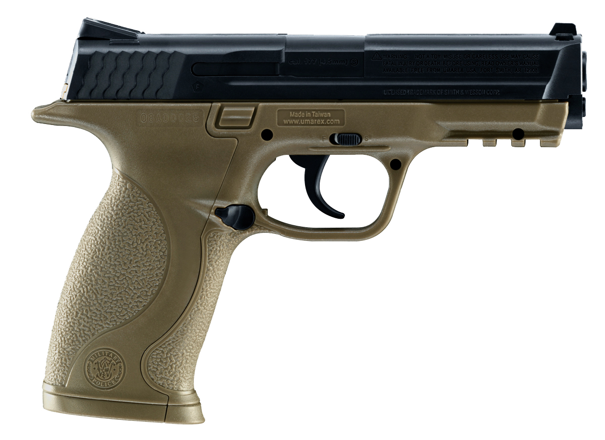 Umarex S&W Air Guns 2255051 M&P CO2 177 BB 19+1 4.25" FDE Polymer G...