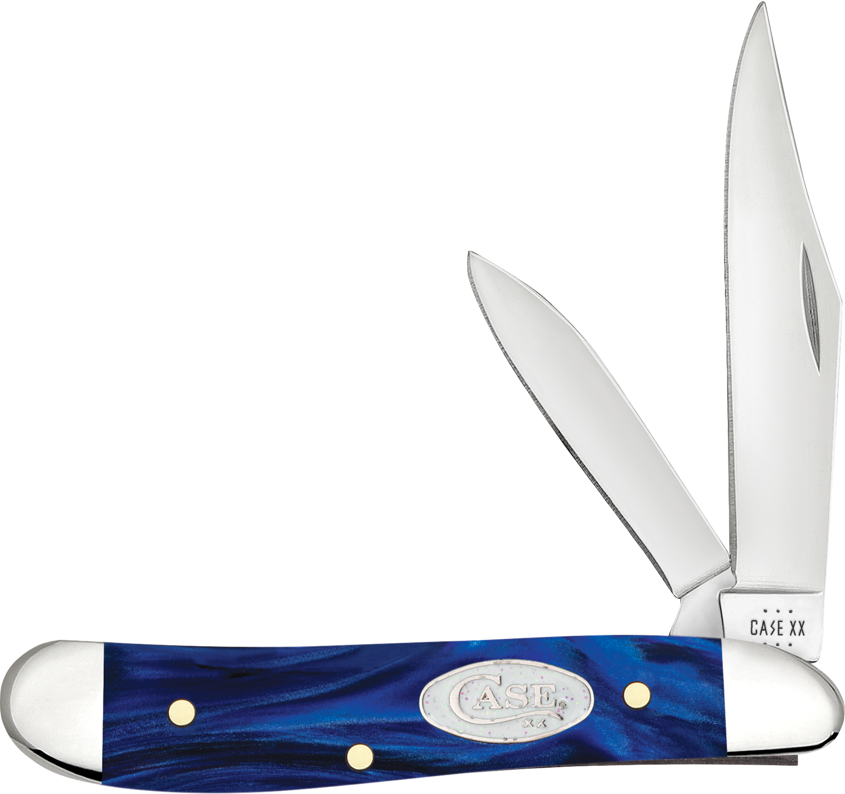 CASE KNIVES BLUE PEARL KIRINITE SMOOTH PEANUT