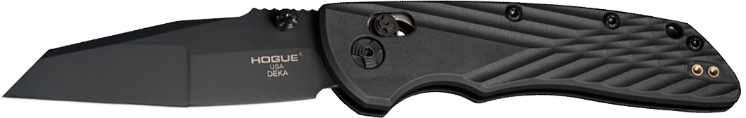 Hogue 24366 Deka 3.25" Black Polymer Wharncliffe Blade ABLE Lock Folder