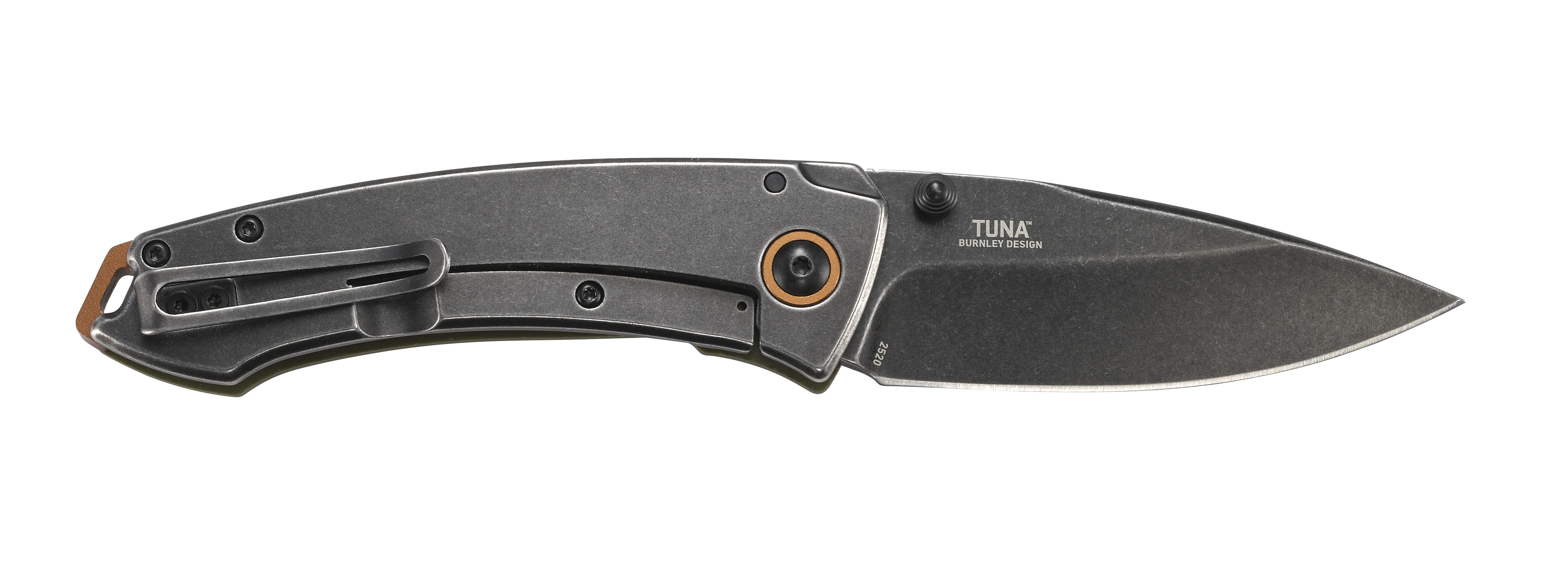 CRKT 2520 Tuna 3.22" Folding Knife Stonewashed 8Cr14MoV Blade G10 Handle