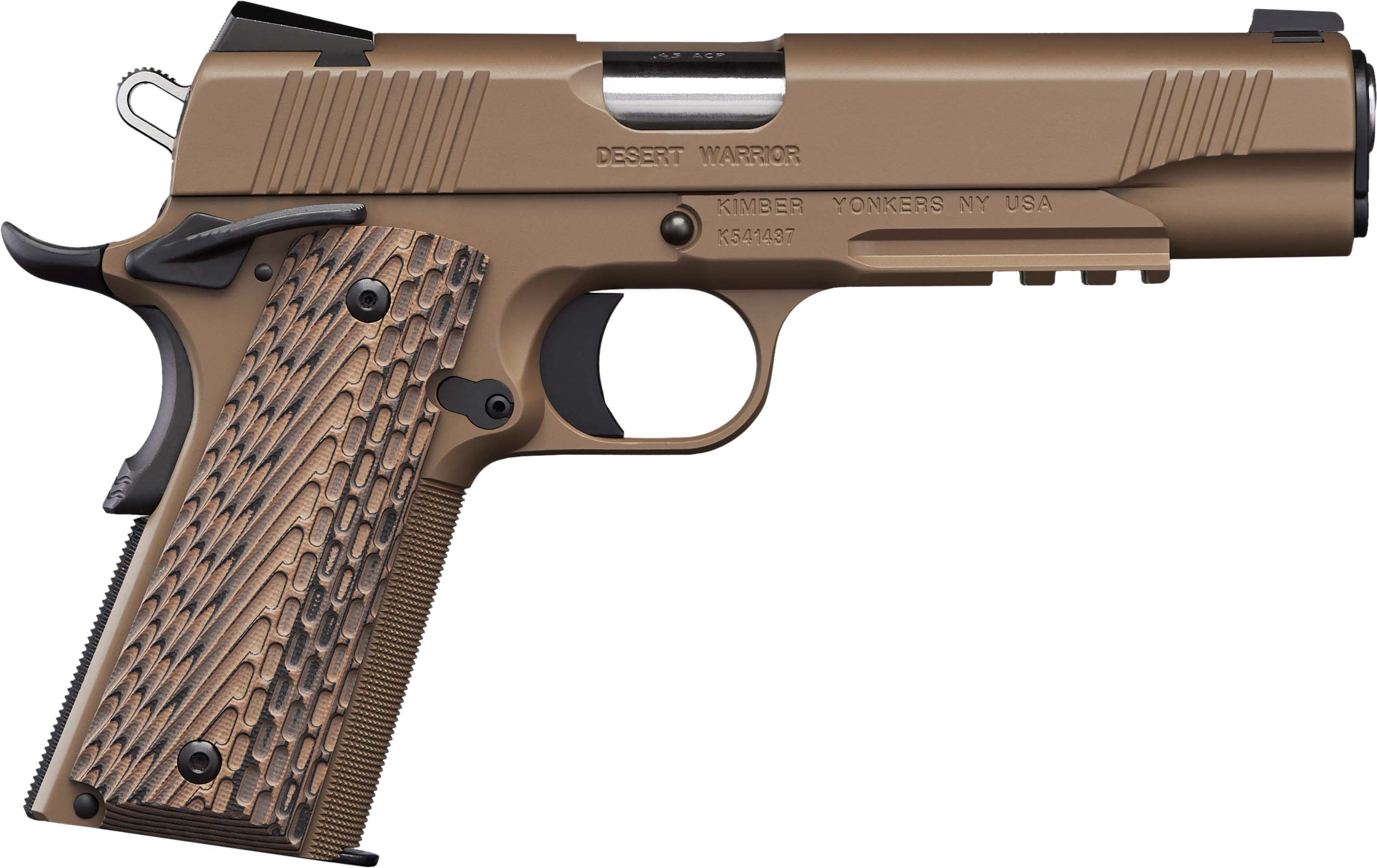 Kimber Mfg.inc 3000236 Desert Warrior 45 ACP 7+1 5" Front Serrations...