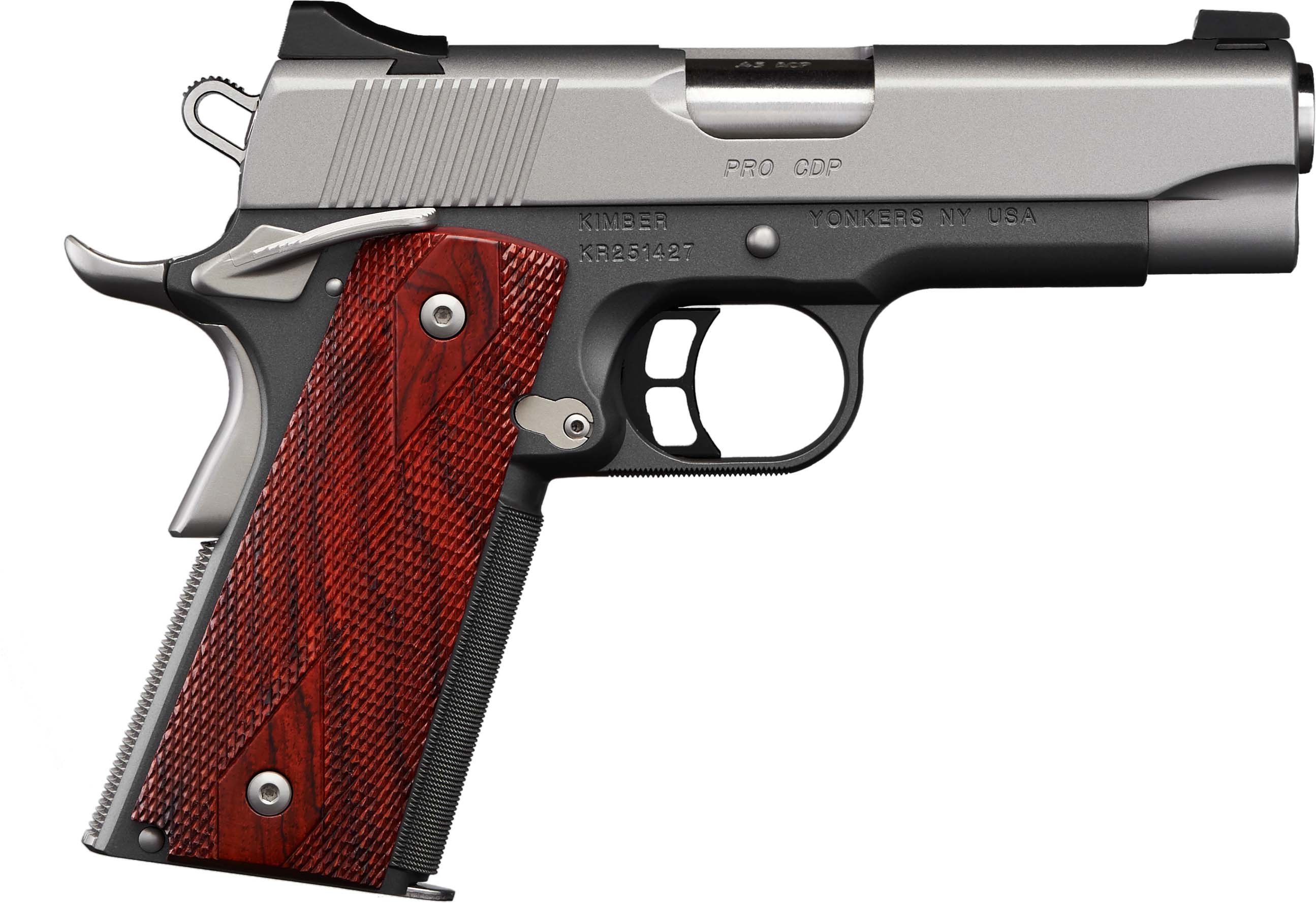 Kimber 3000258 Pro CDP 9mm Pistol, Tritium Sights, 9rd, Two-Tone Gray