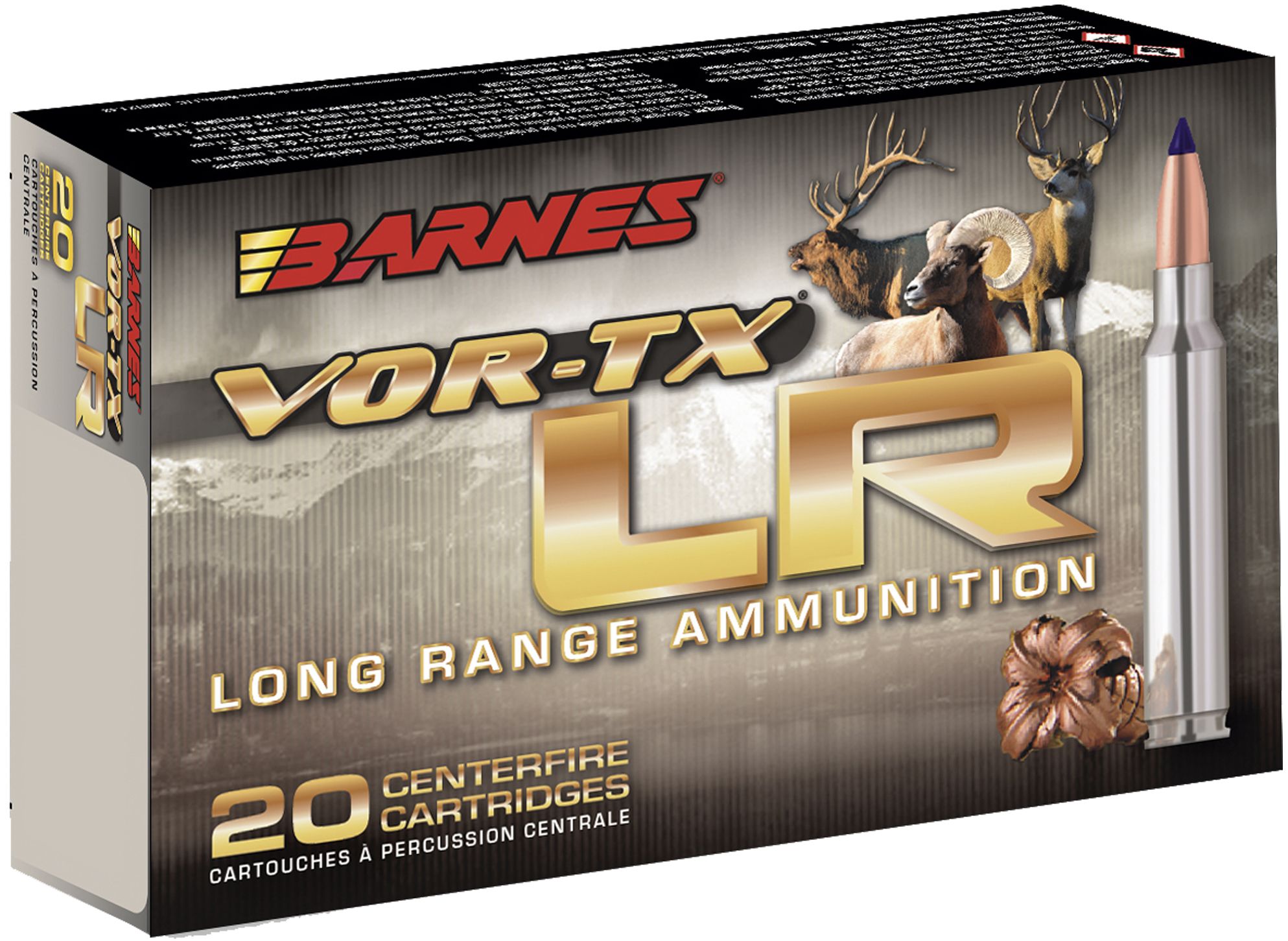 Barnes VOR-TX Long Range 6.5 PRC, 127 Grain LRXBT Ammo, 20 Rounds, Premium Copper Bullets, Precision & Unrivaled Effectiveness - Barnes Bullets - 6.5 PRC