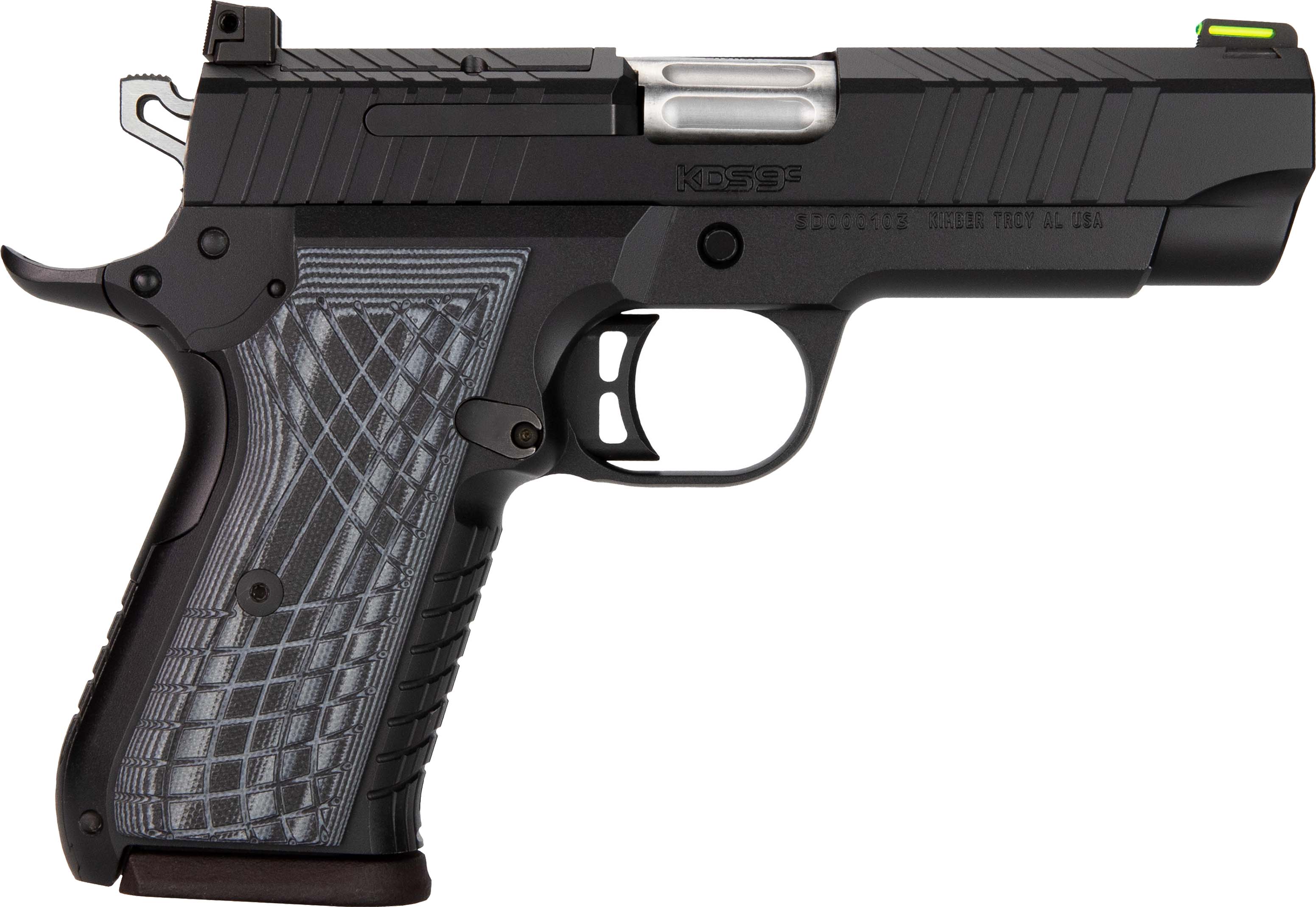 Kimber KDS9c 3100011 9mm 4" Black Optic-Ready Slide 10rd Magazine