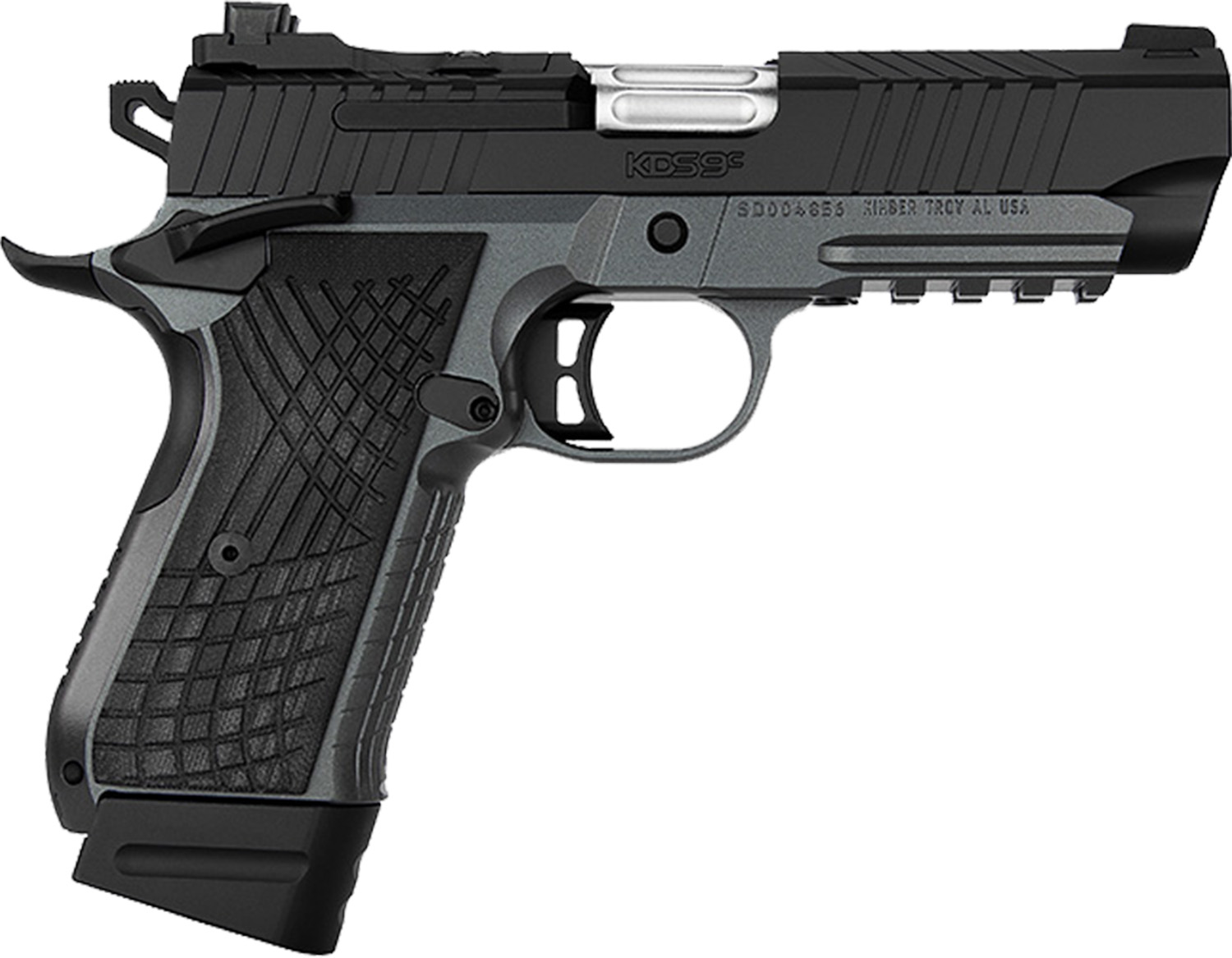 Kimber KDS9c 9mm 4" Dark Gray/Black, Stainless Slide, TruGlo Night Sights, G-10 Grips, 18 & 15rd Mags - Kimber - 9mm