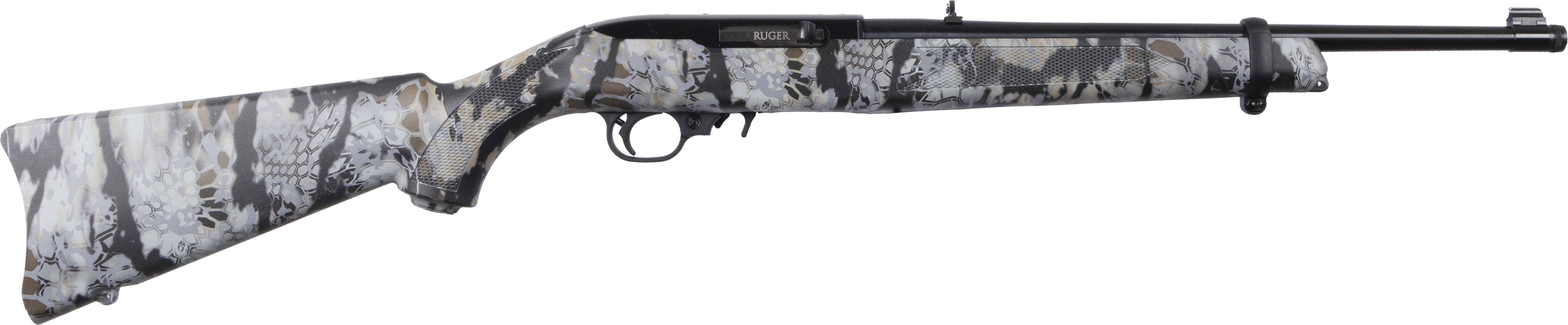 Ruger 10/22 Semi-Automatic Rifle - .22 LR, Kryptek Skyfall Camo Stock, 16.12" Blue Barrel, 10+1 Capacity