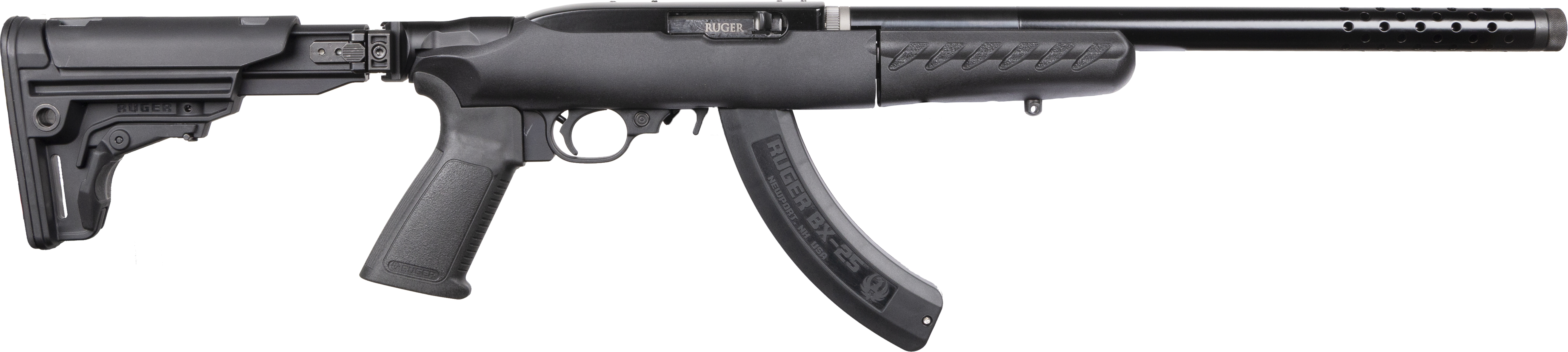 Ruger 31201 10/22 22LR 25+1 Black Folding Stock 16.2" Threaded Barrel