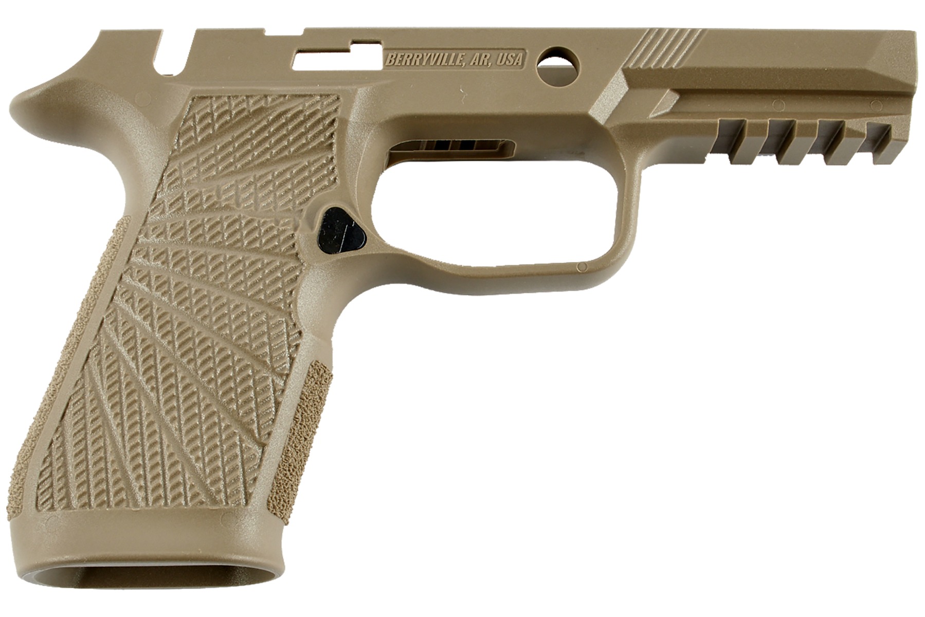 Wilson Combat 320-CMT WCP320 Grip Module Tan Manual Safety Cut Beavertail