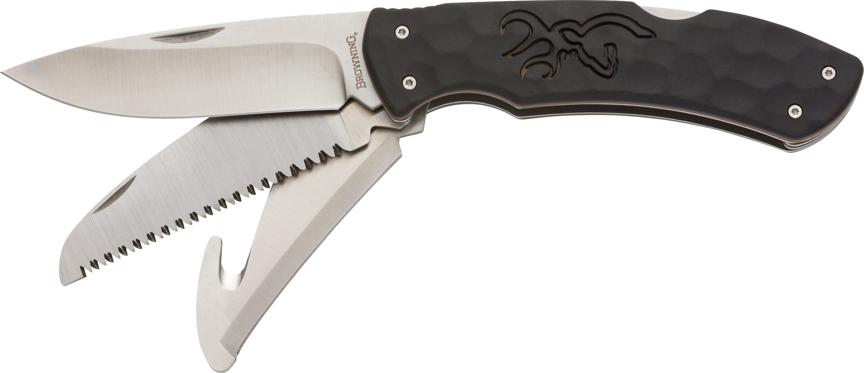 Browning 3220430 Primal Kodiak Slim 3.75" Folding Drop Point/Gut... - Browning - DROP POINT/GUT HOOK/SAW