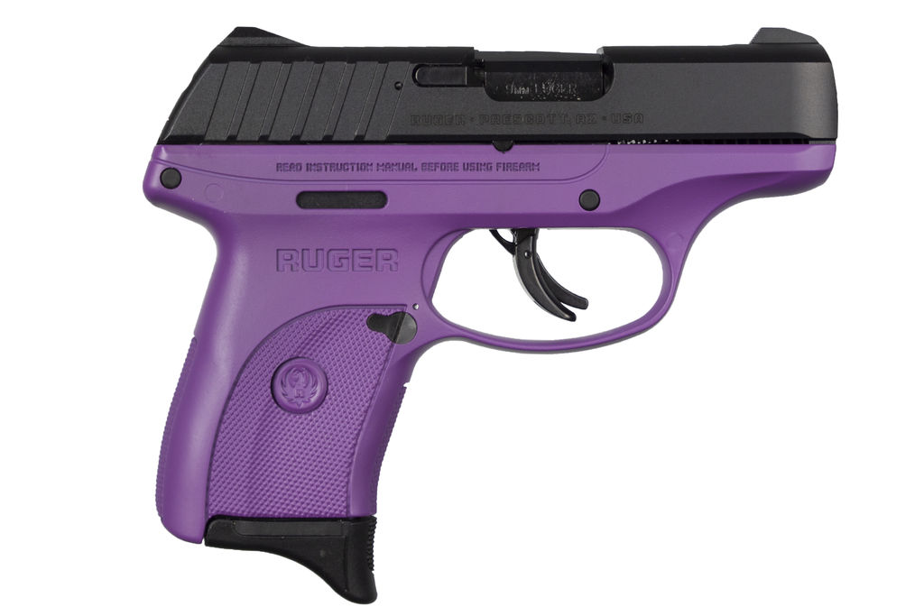 Ruger EC9S 9MM 7+1 3.12 Purple Cerakote Frame/ Blued Slide - Semi Auto ...