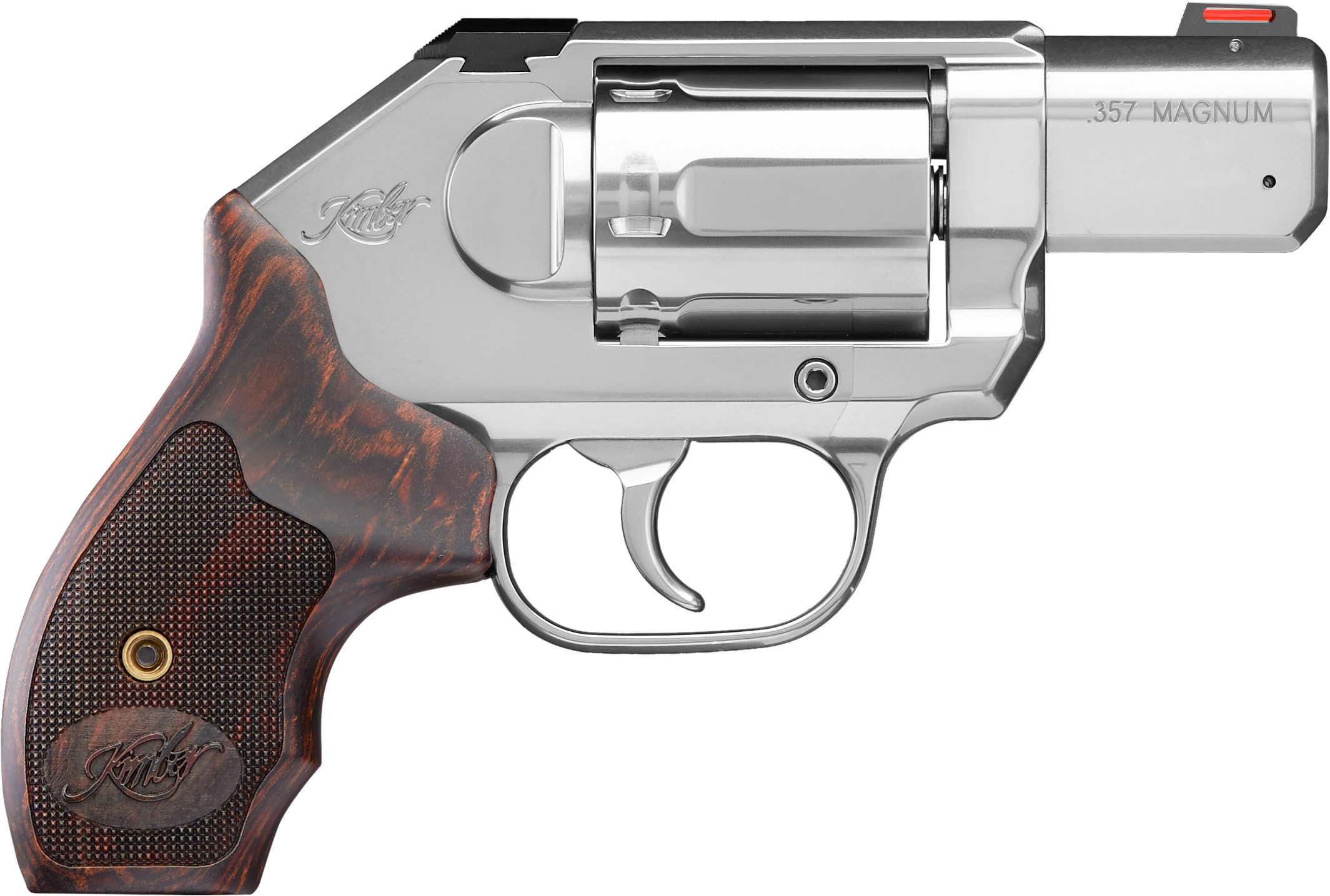 Kimber K6s DCR .357Mag 2" Stainless, Fiber Optic, Laminated Grip Revolver