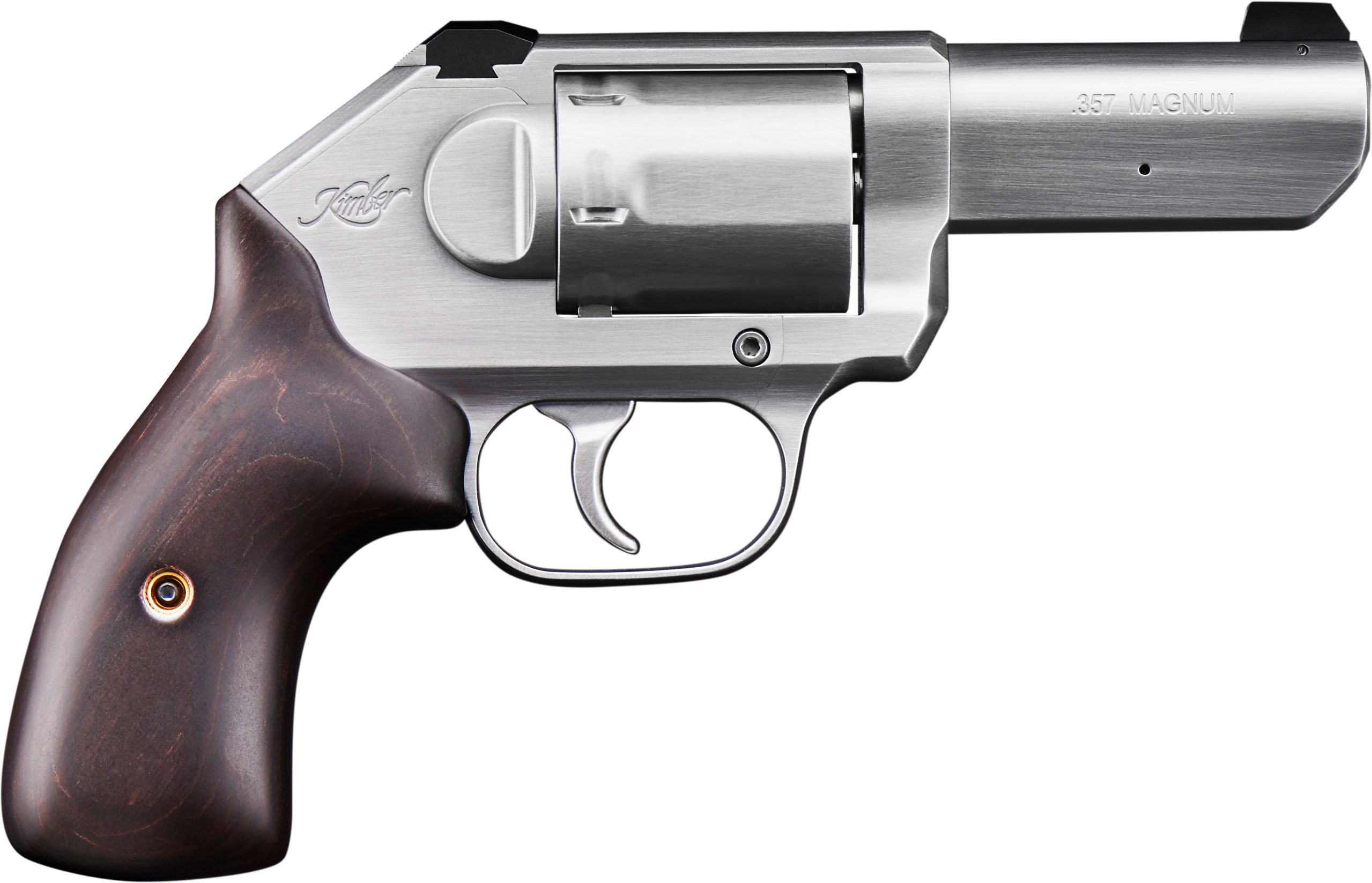 Kimber K6s 3-Inch .357 Magnum Stainless Revolver with Walnut Grip & 3-Dot Sights