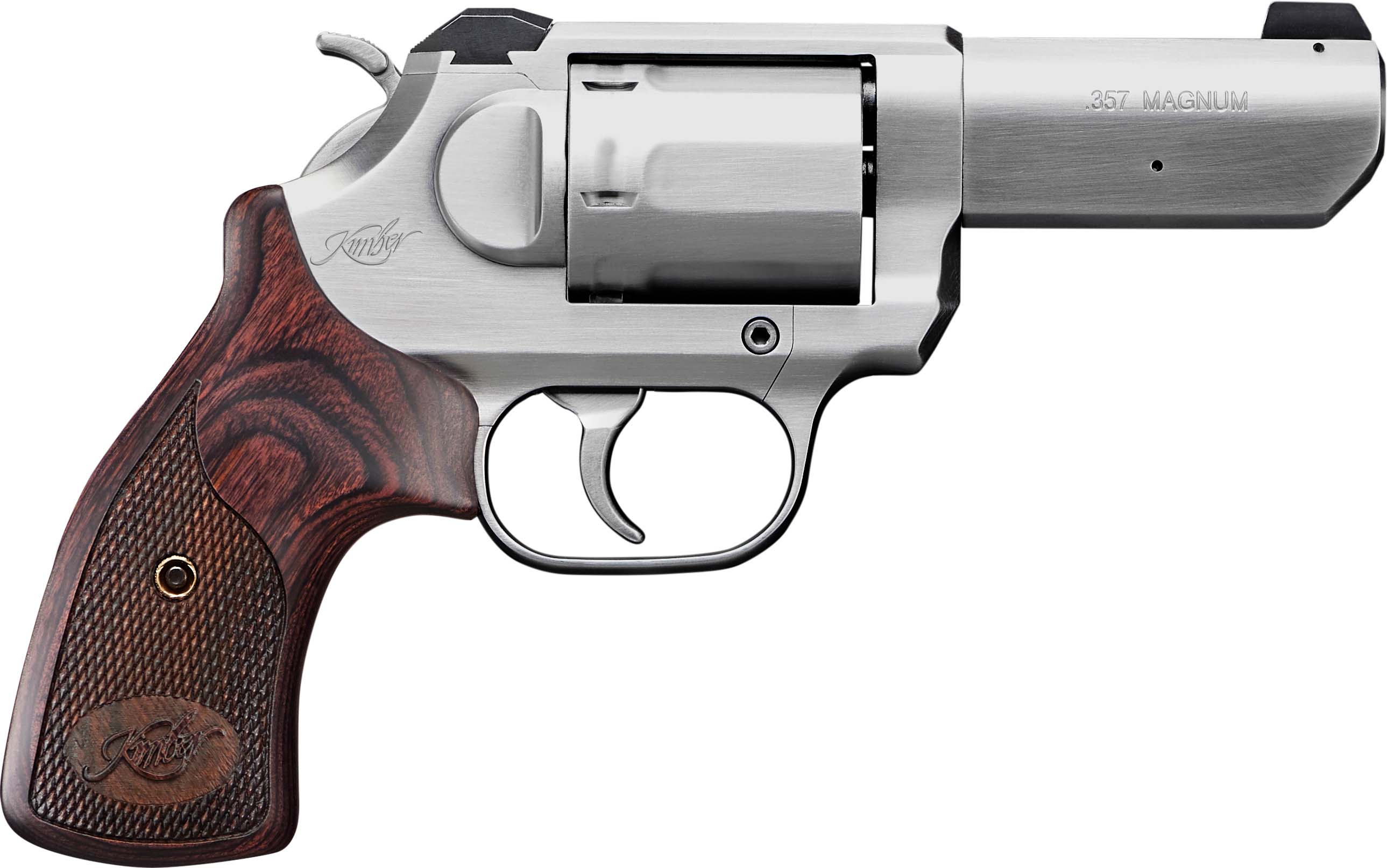 Kimber Mfg Inc 3400016 K6S DA/SA 357 Mag 6 Shot 3" Brushed Stainless...