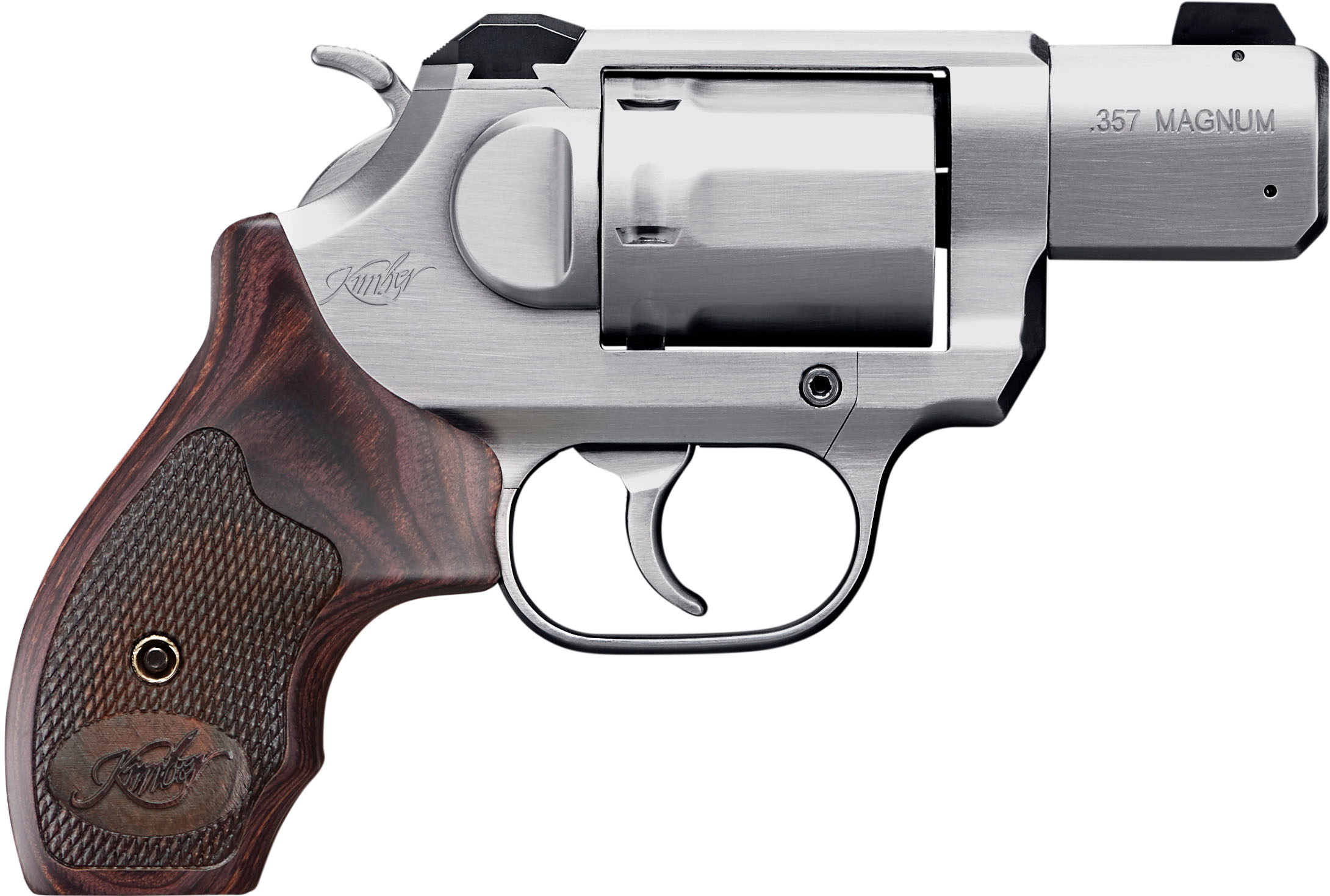 Kimber K6S DASA Revolver .357Mag 2" Stainless, White Dot Sights, Rosewood Grip