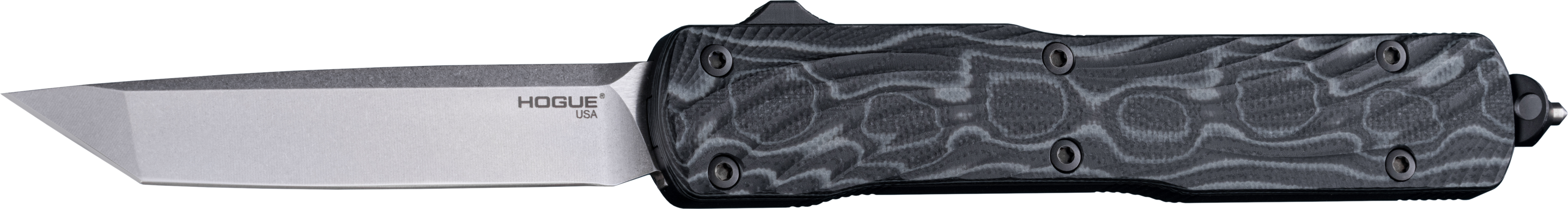 Hogue Inc. Counterstrike Auto 3.35" OTF Tanto G10 Tumbled Black 34869